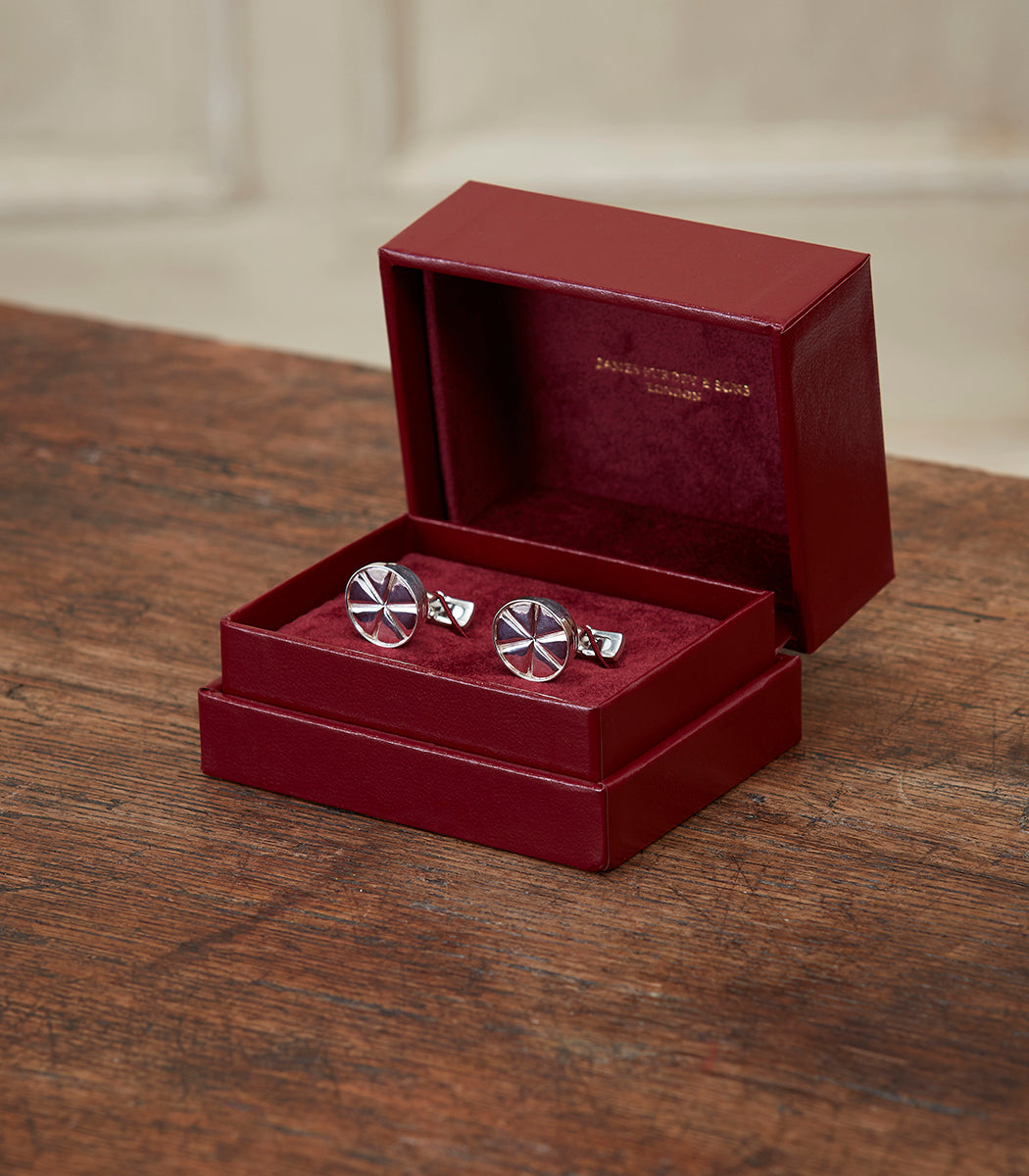 Opening Cartridge Cufflinks In Silver