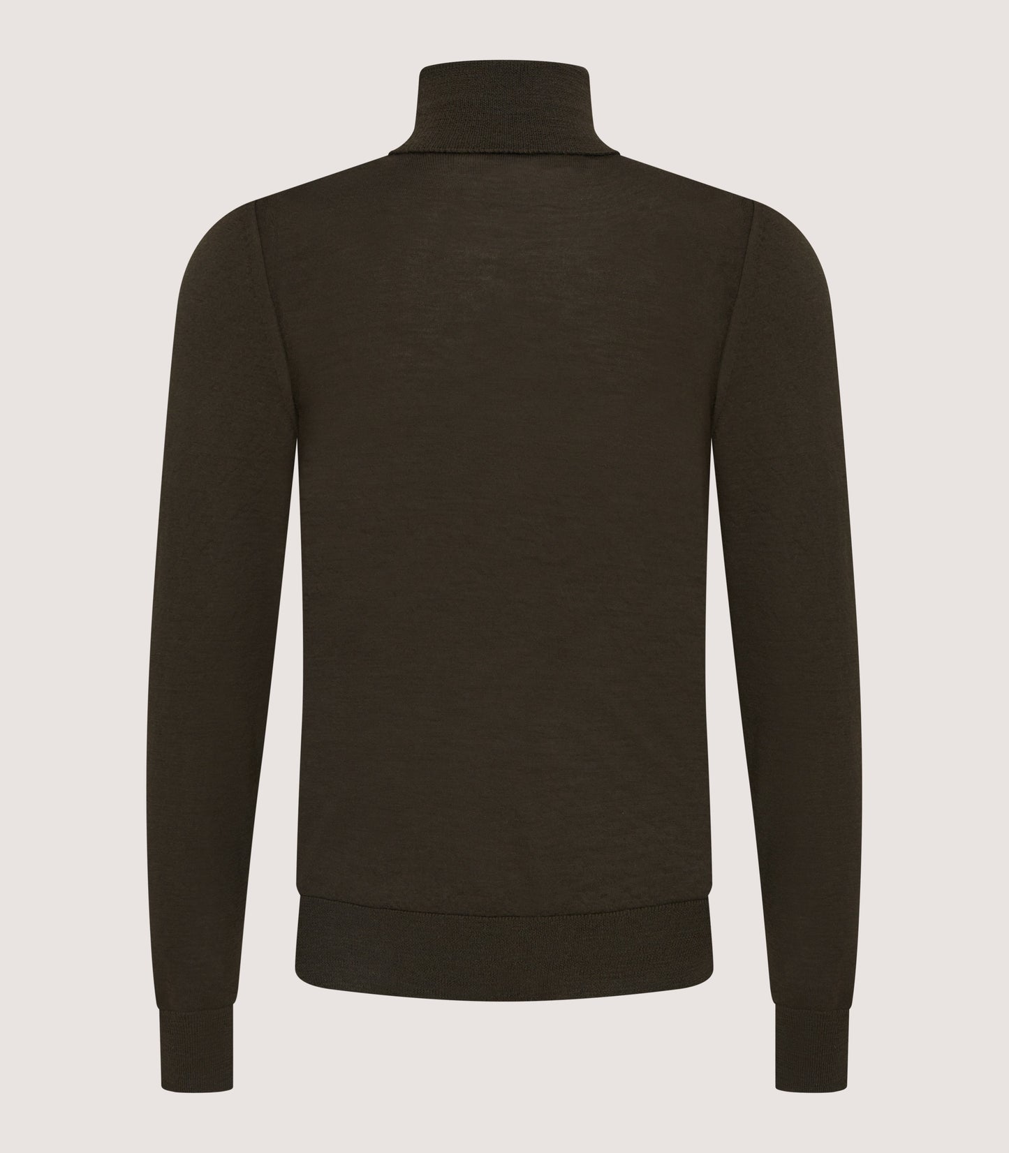 Men's Extra Fine Worsted Cashmere Seamless Turtleneck In Loden