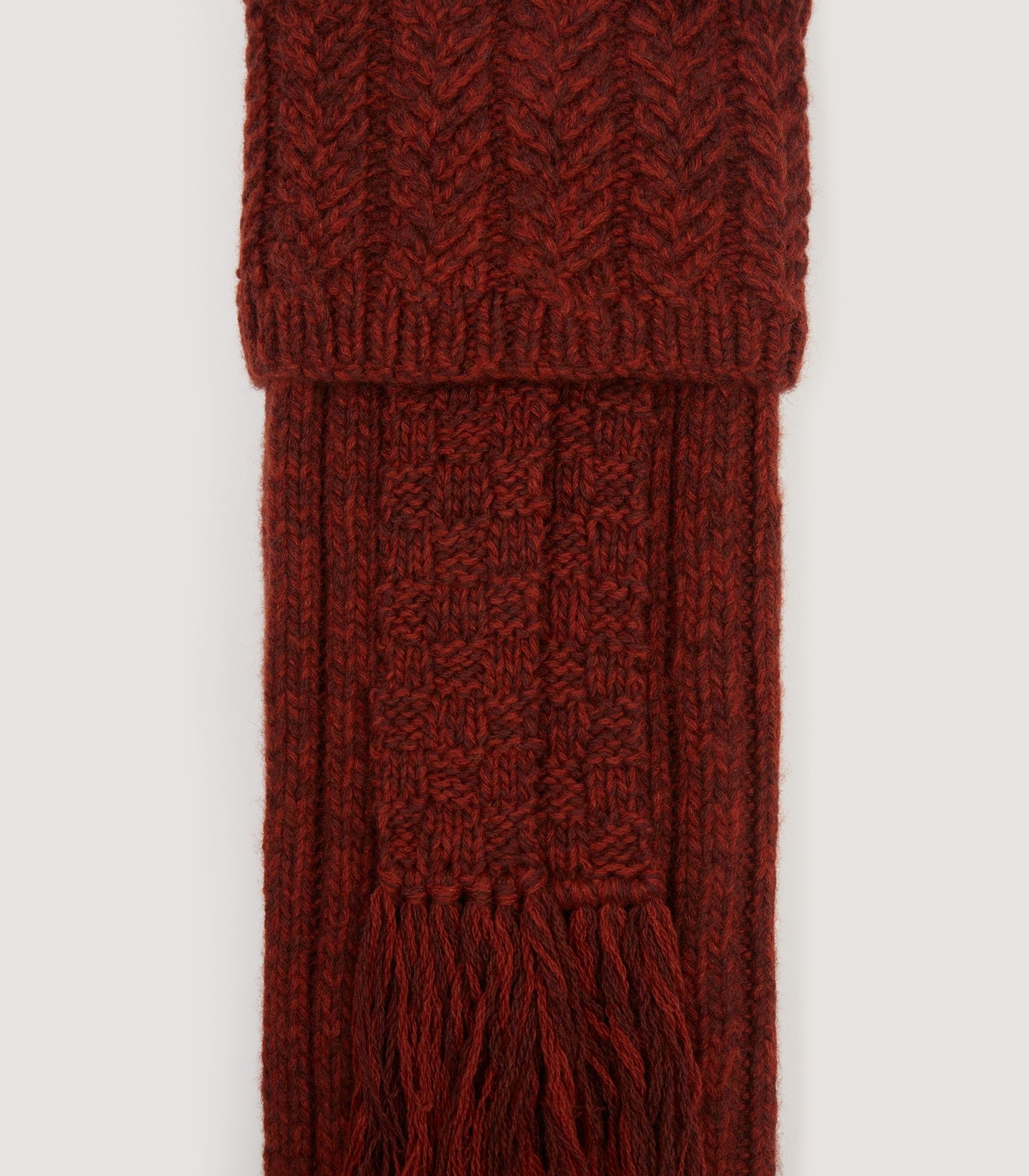 Pendower Cashmere Field Sock In Rust