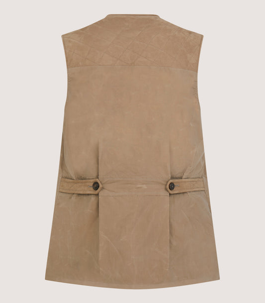 Men's Dry Wax Sporting Vest In Taupe