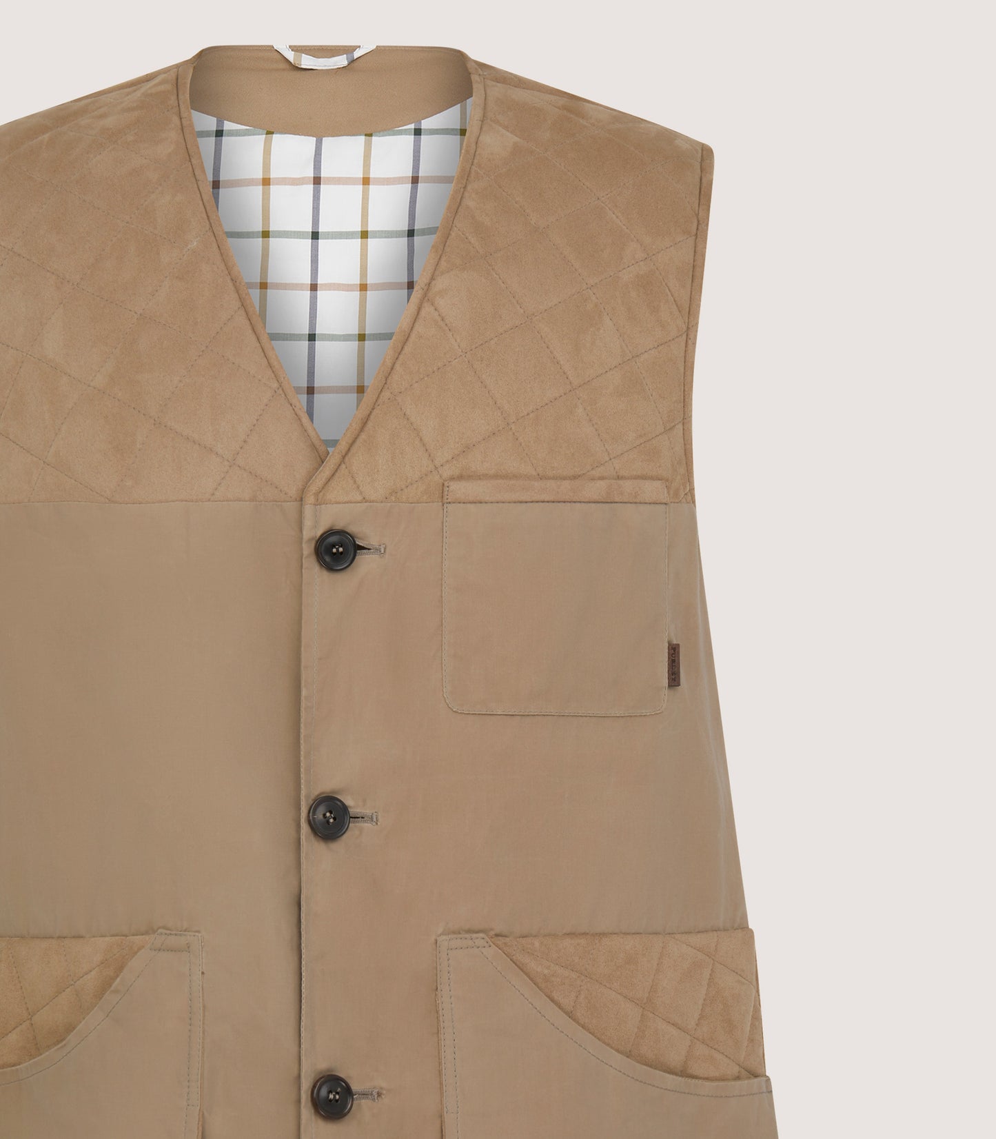 Men's Dry Wax Sporting Vest In Taupe