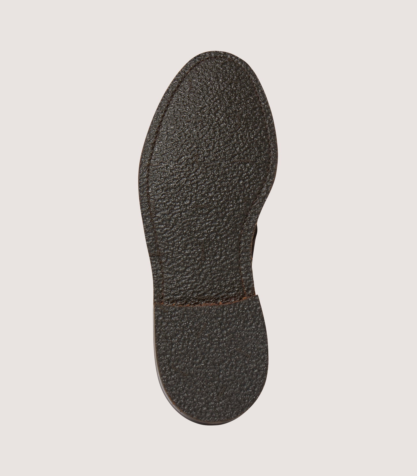 Men's Unlined Desert Boot Vibram Crepe Rubber Sole In Dark Brown