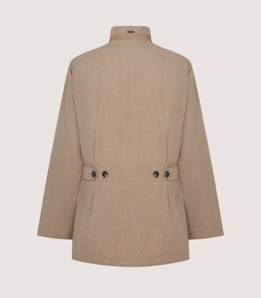 Women's Dry Wax Field Coat In Taupe