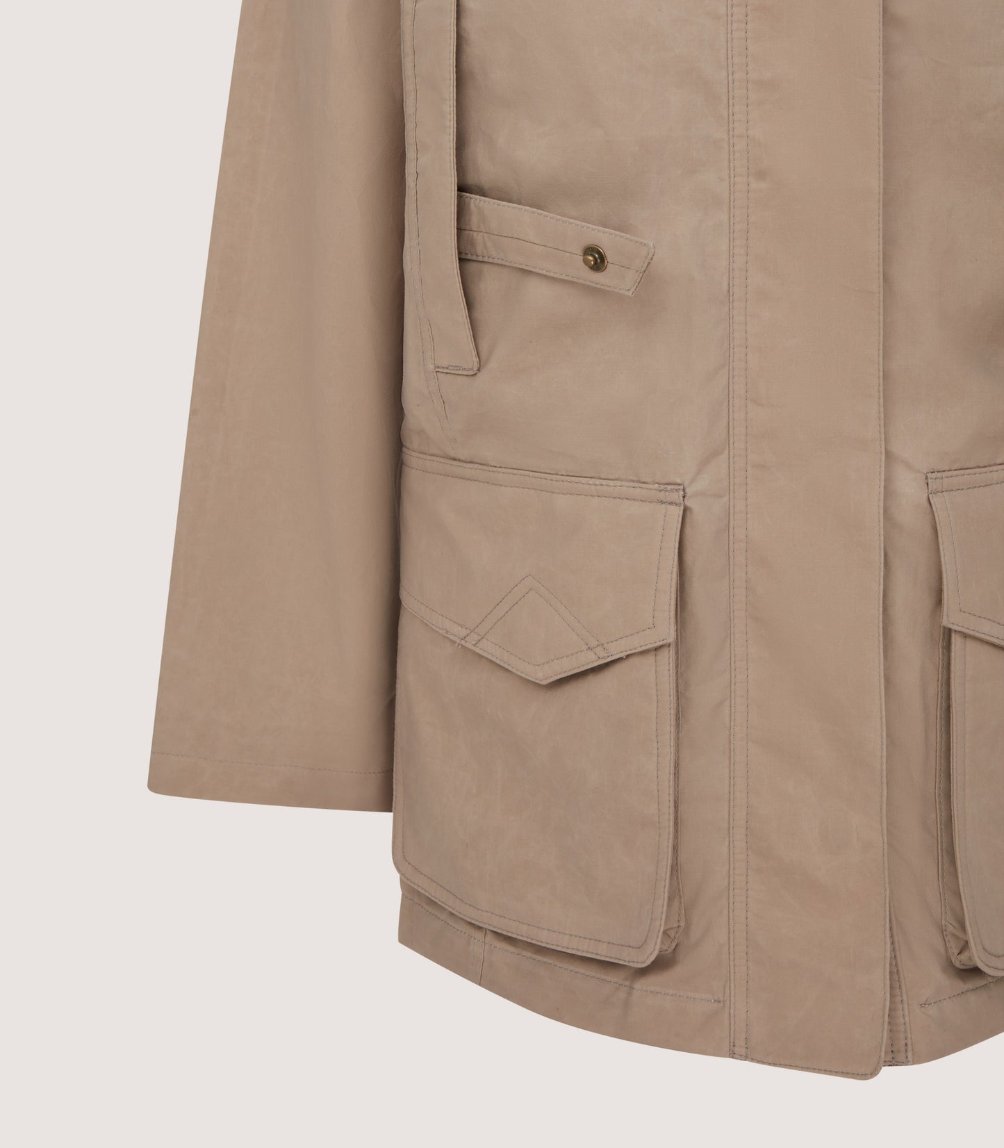 Women's Summer Dry Wax Field Coat In Taupe