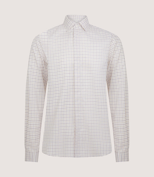 Men's Summer Sporting Tattersall Double Cuff Shirt
