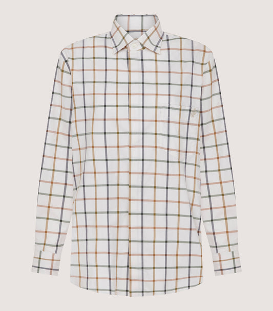 Women's Sporting Windowpane Shirt In Green