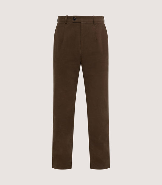 Men's Moleskin Flat Front Sporting Trouser