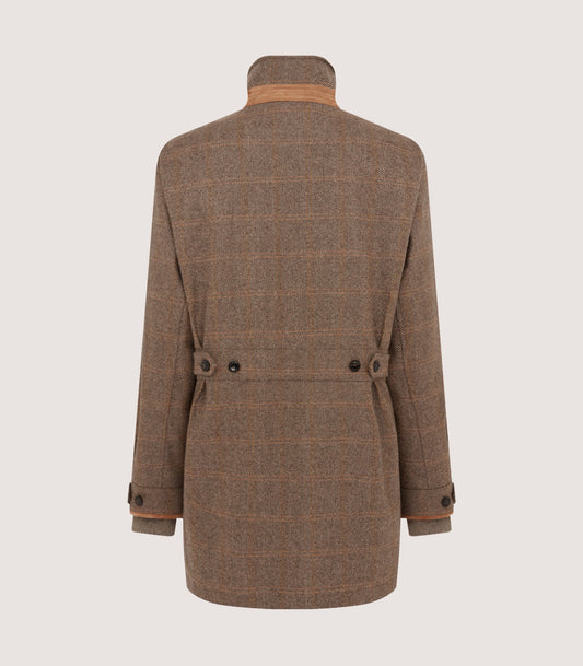 Women's Cashmere Tweed Raglan Field Coat In Brecbowie