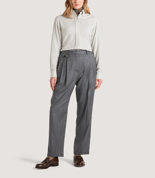 Women's Cotton Cashmere Button Down Shirt