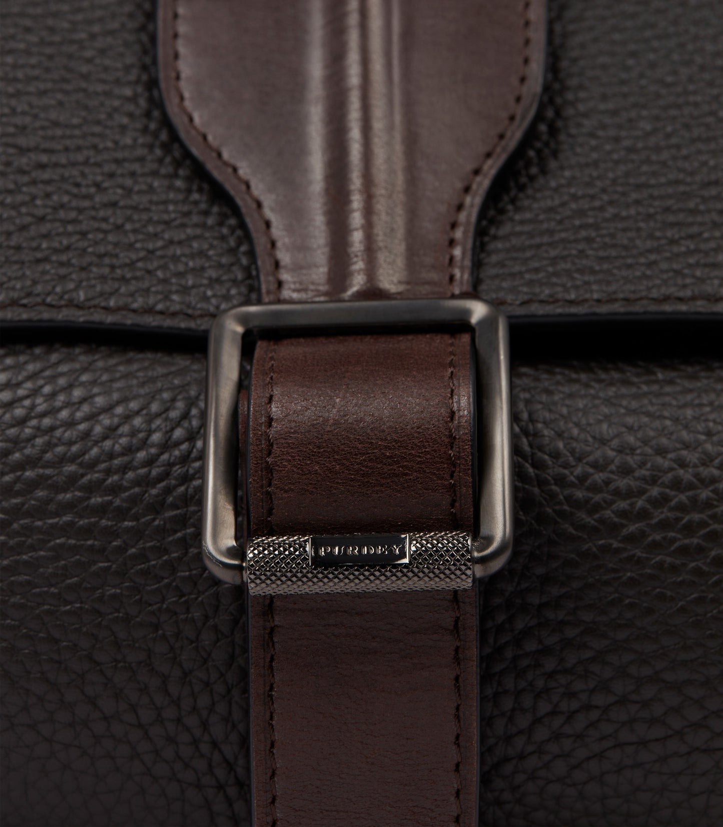 Leather Field Bag In Dark Brown