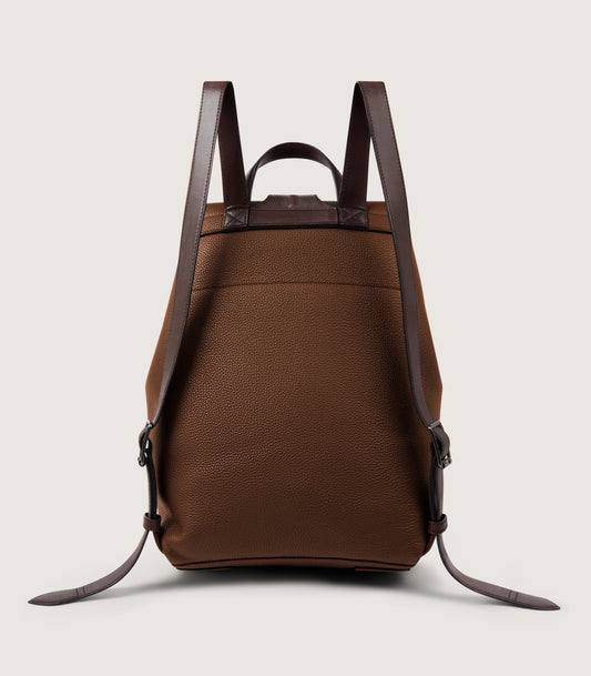 Leather Backpack Ghillie In Cognac