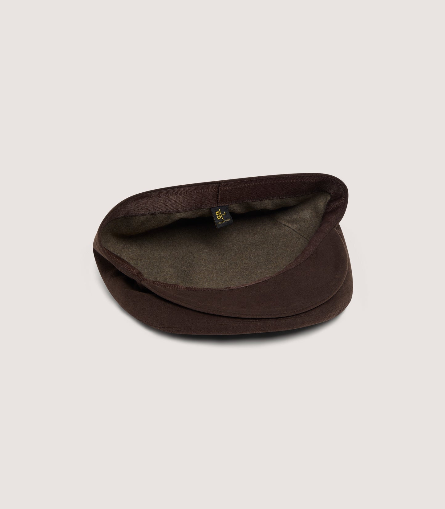 Litton Alcantara Cap in Dark Brown