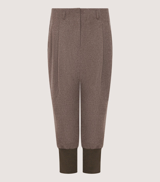 Women's Two Pleat Breek with Storm Cuff in Taupe