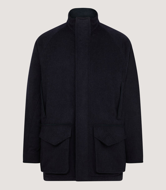 Men's Raglan Field Coat in Navy