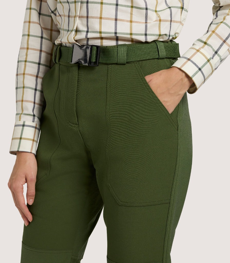 Women's Shropshire Lightweight Trousers In Fern Green