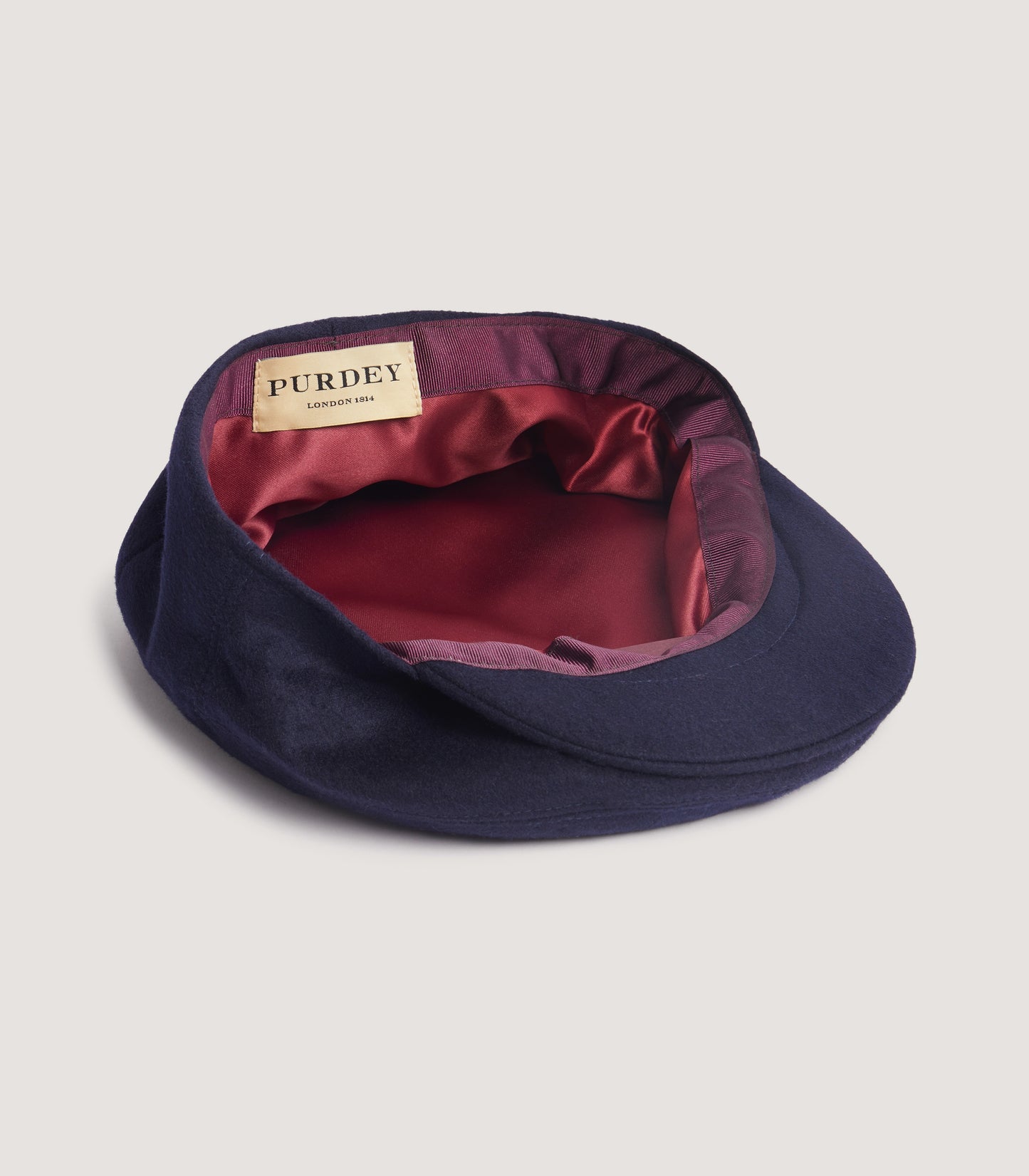 Litton Short Peak Loden Cap In Navy