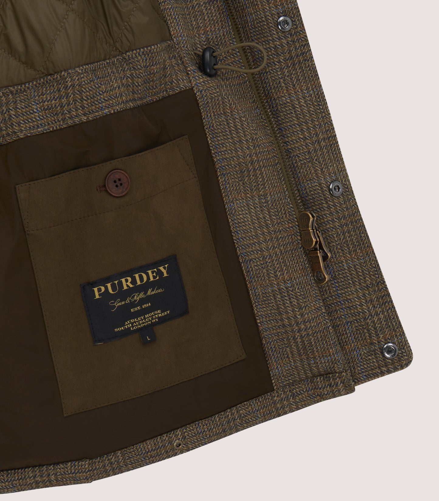 Men's Tweed Raglan Field Coat in Morlich