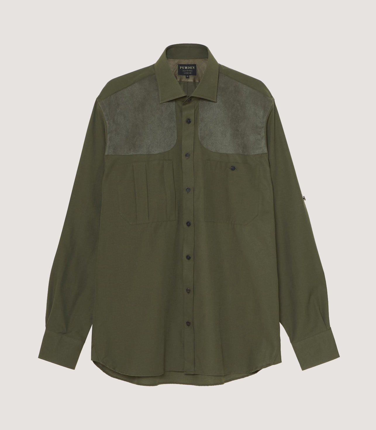 Men's Technical Sporting Shirt In Khaki Green