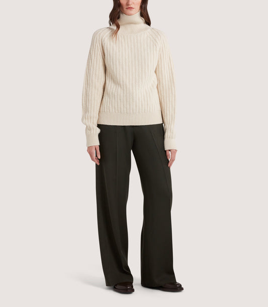 Women's Annabel Roll Neck in Ivory