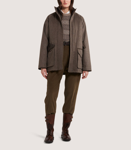 Women's Raglan Field Coat in Taupe