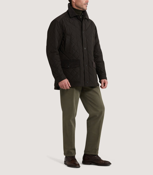 Men's Winchester Quilted Jacket in Walnut