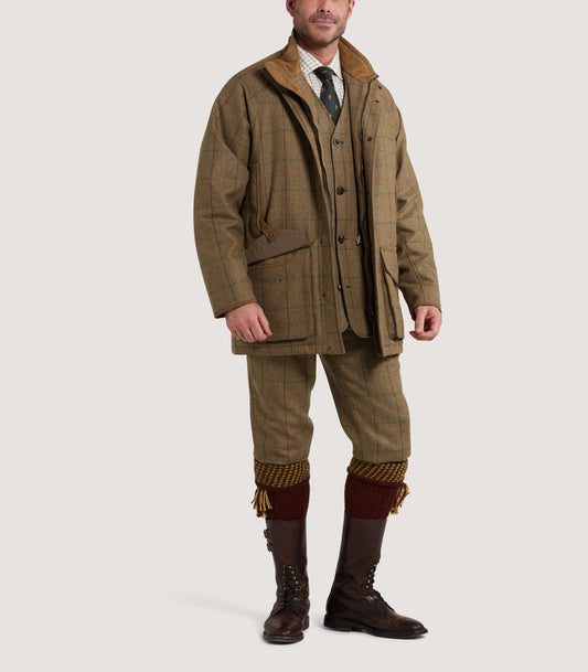 Men's Tweed Raglan Field Coat in Morar