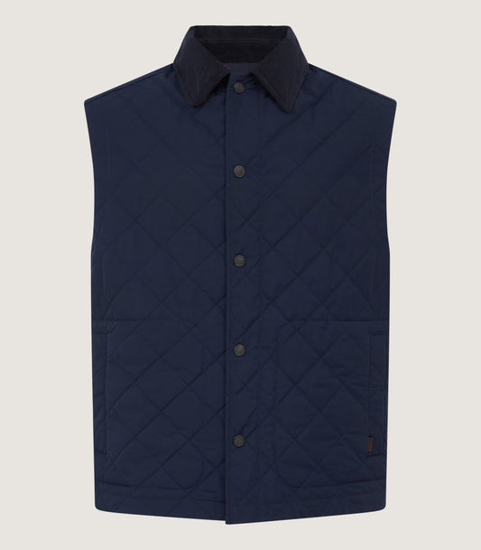 Men's Padded Purdey Gilet In Navy