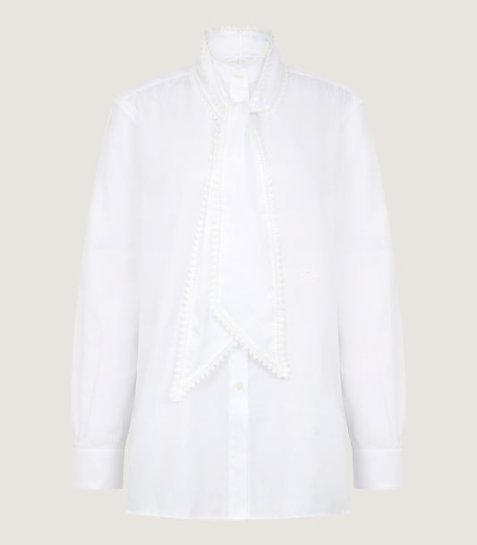 Women's Lace Stand Collar Shirt