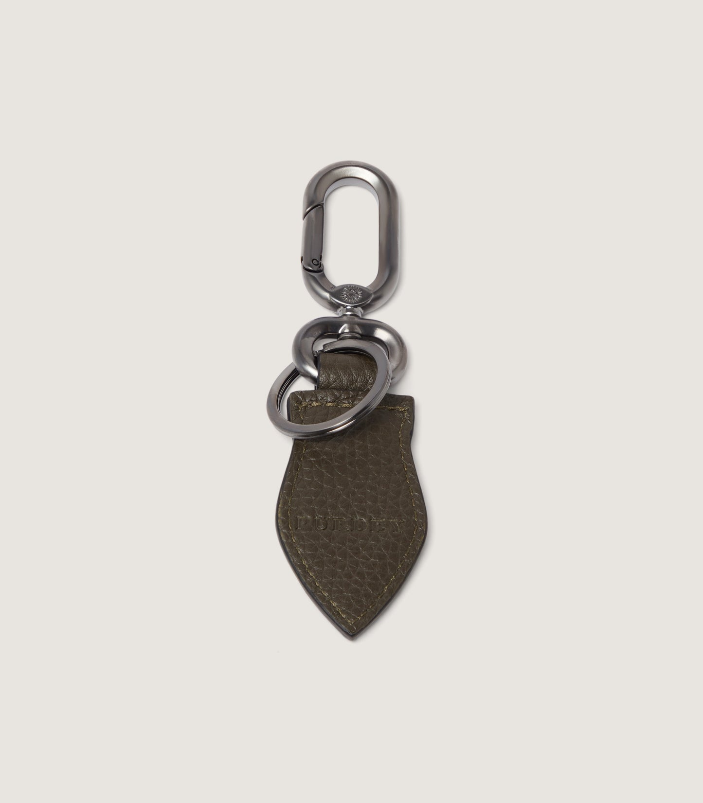 Featherburst Keyring In Olive
