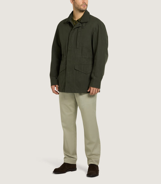Men's Range Coat in Dark Olive