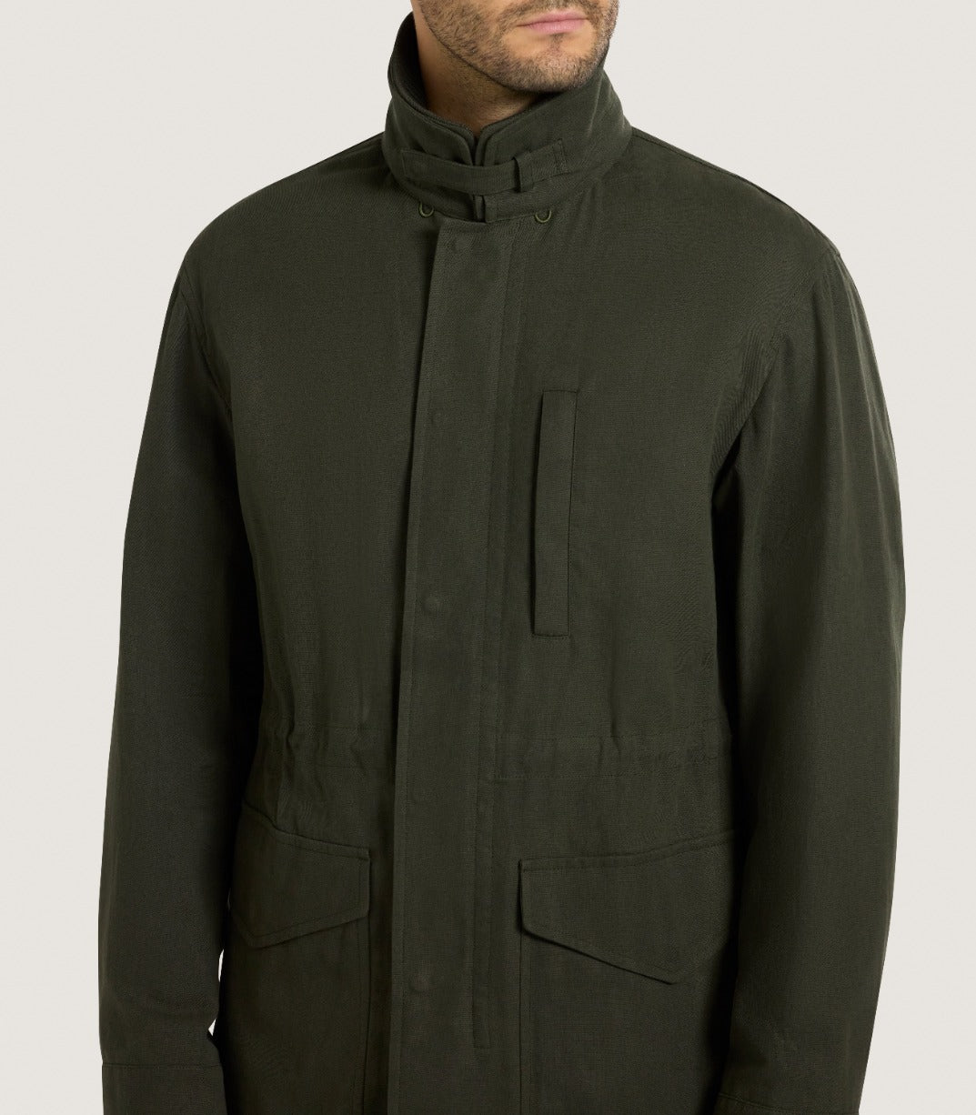 Men's Range Coat in Dark Olive