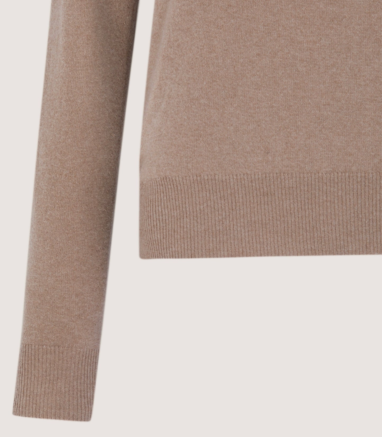 Women's Cork Crew Neck Jumper in Taupe