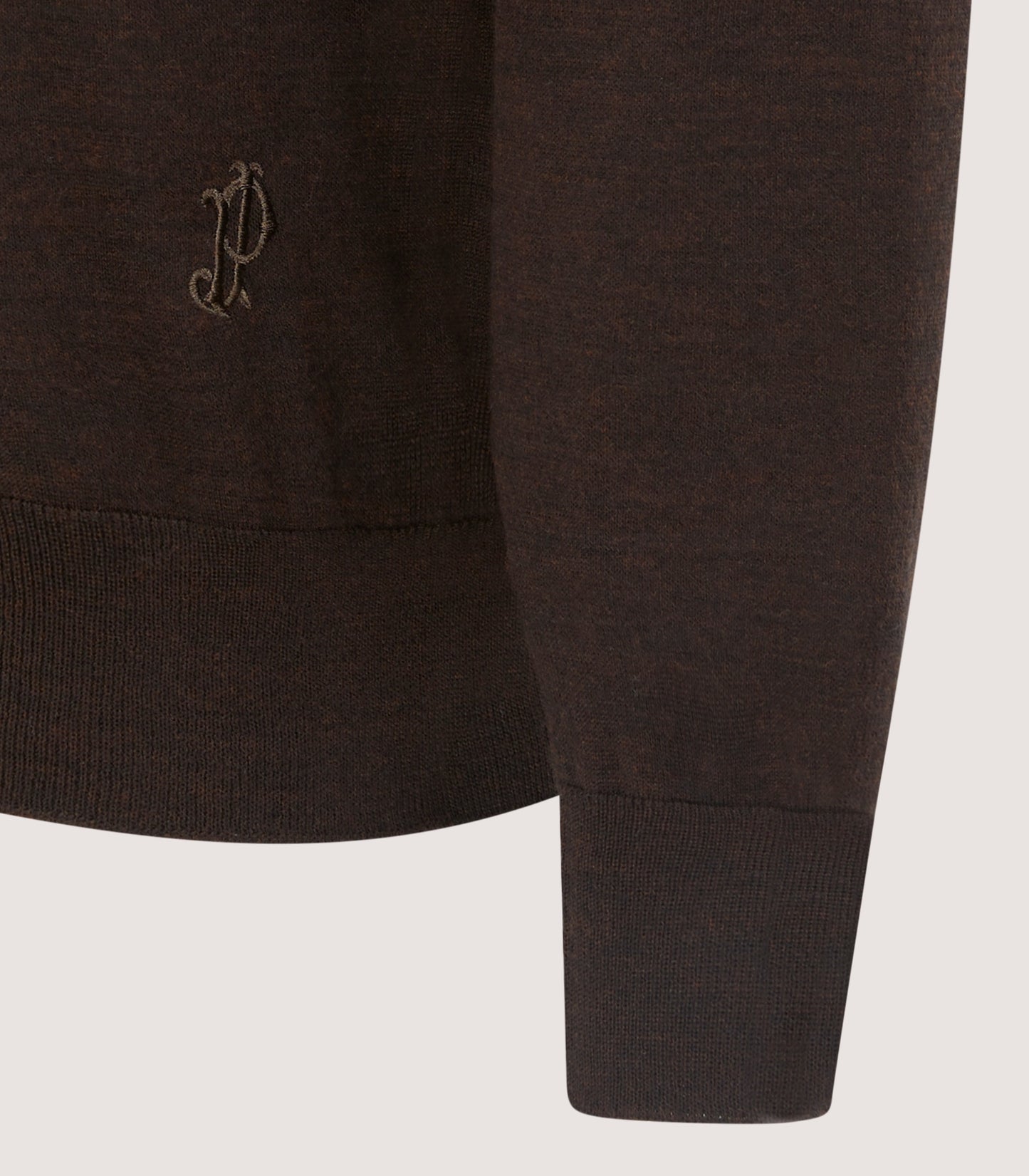 Men's Lightweight Travel Merino Crew Neck in Chocolate