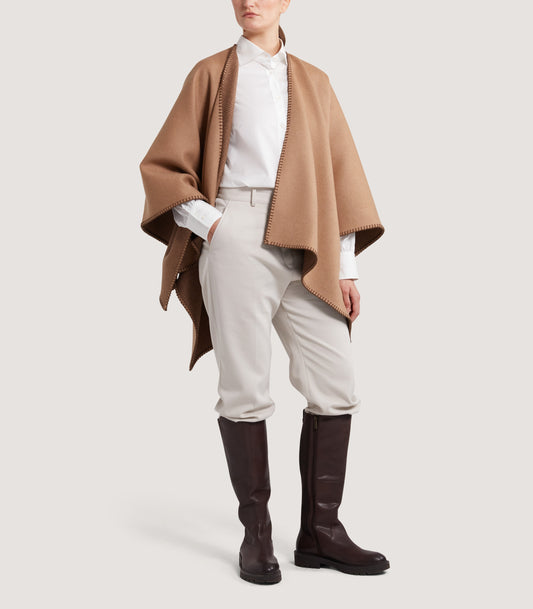 Women's Camel Welbeck Poncho