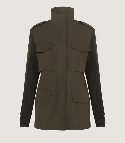 Women's Chillingham Knitted Jacket in Loden