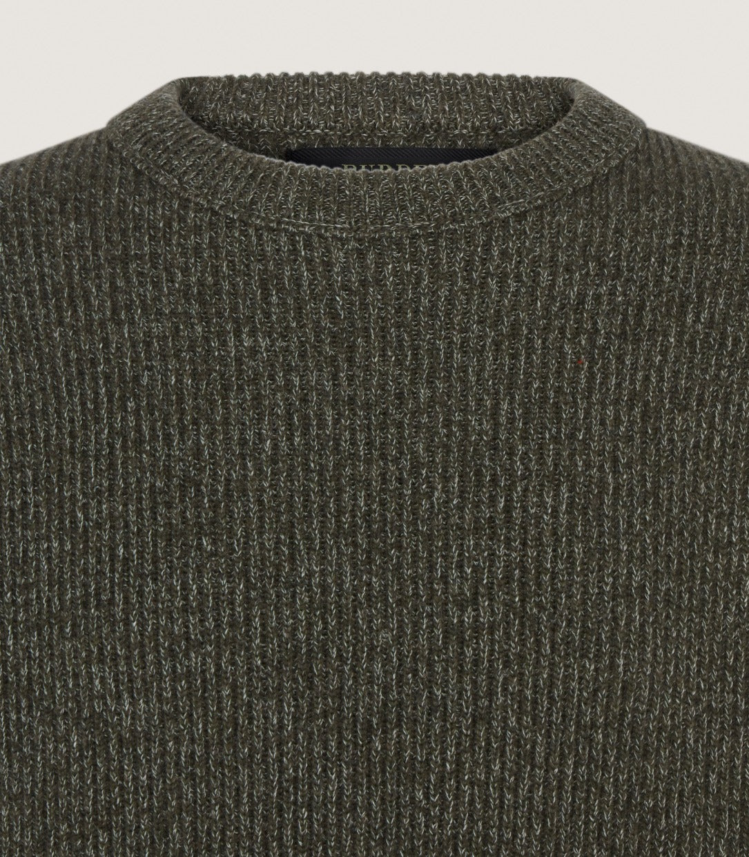 Men's Glamis Cotton Wool Mouline Sweater in Loden