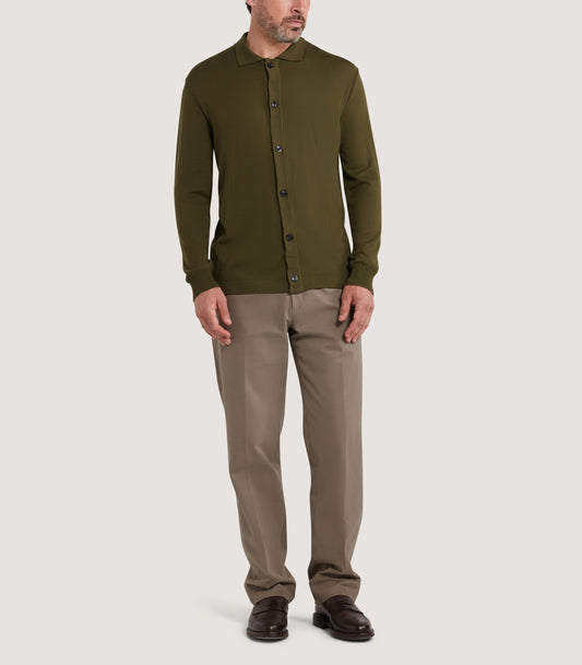 Men's Loden Audley Long Sleeve Polo