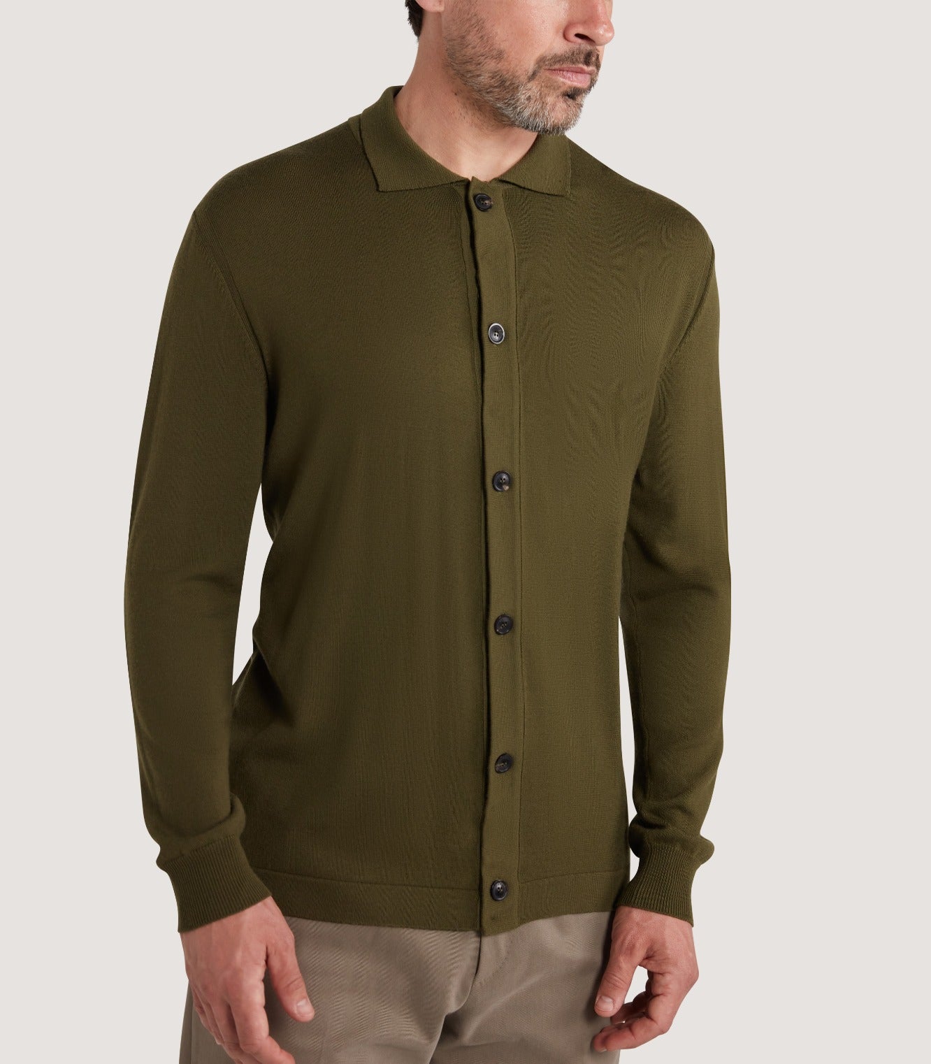 Men's Loden Audley Long Sleeve Polo