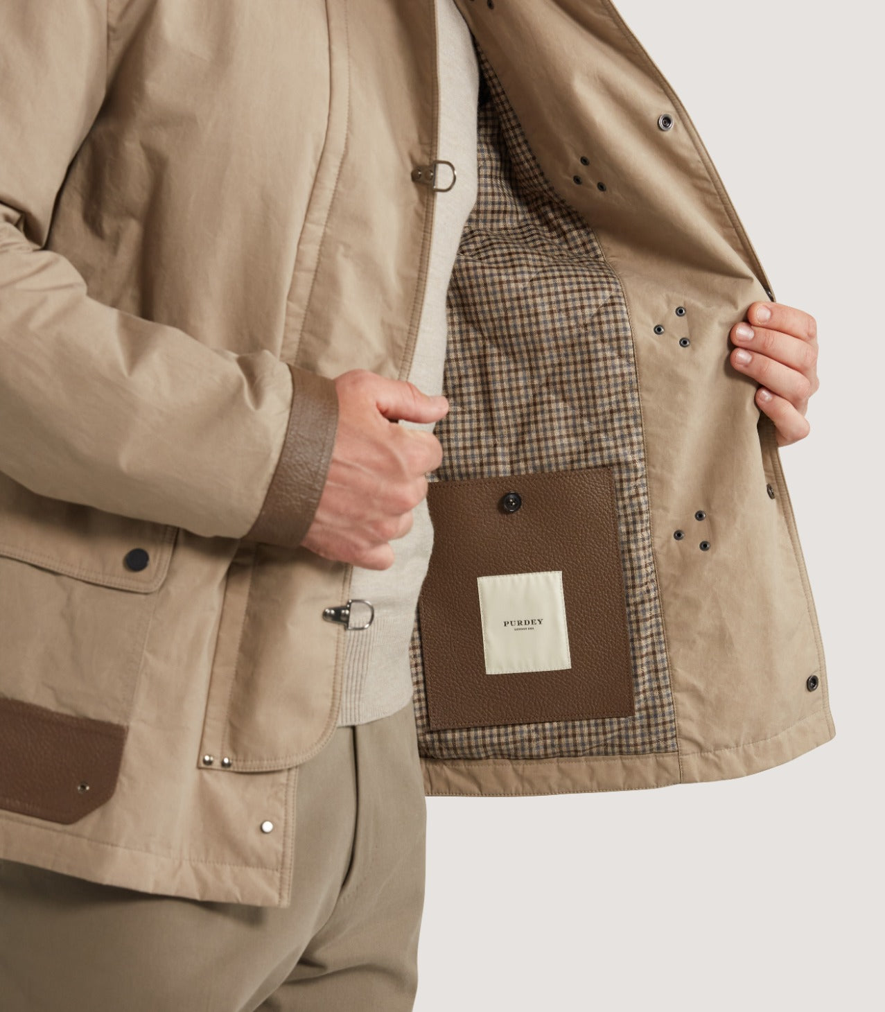 Men's Latch Coat In Khaki