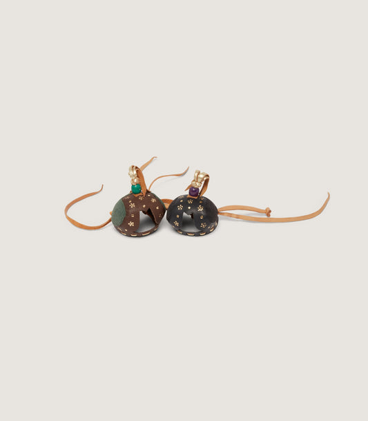 Falcon Hood Gold Tooled Gyr Size 4 In Multi