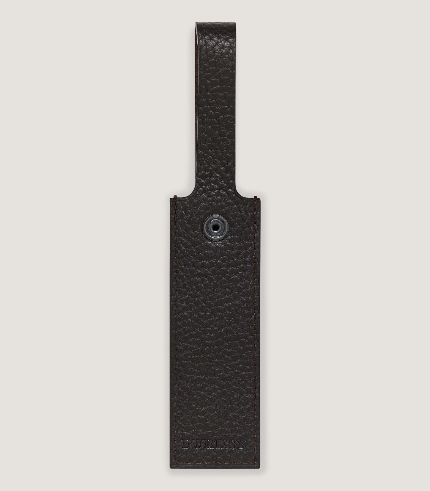 Luggage Tag in Dark Brown