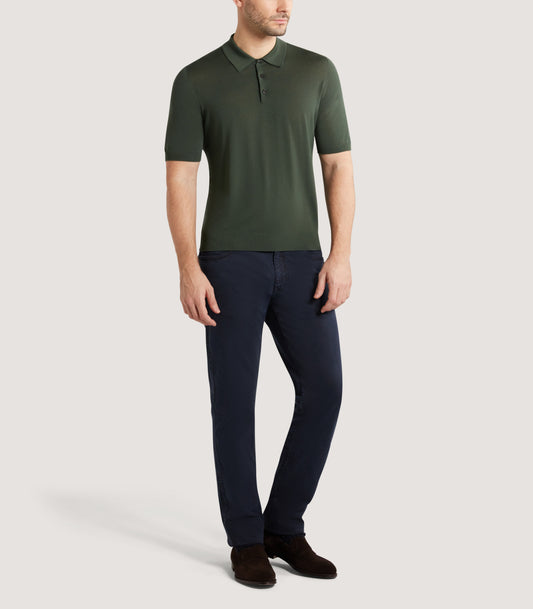 Men's Tantallon Short Sleeve Polo Shirt In Loden