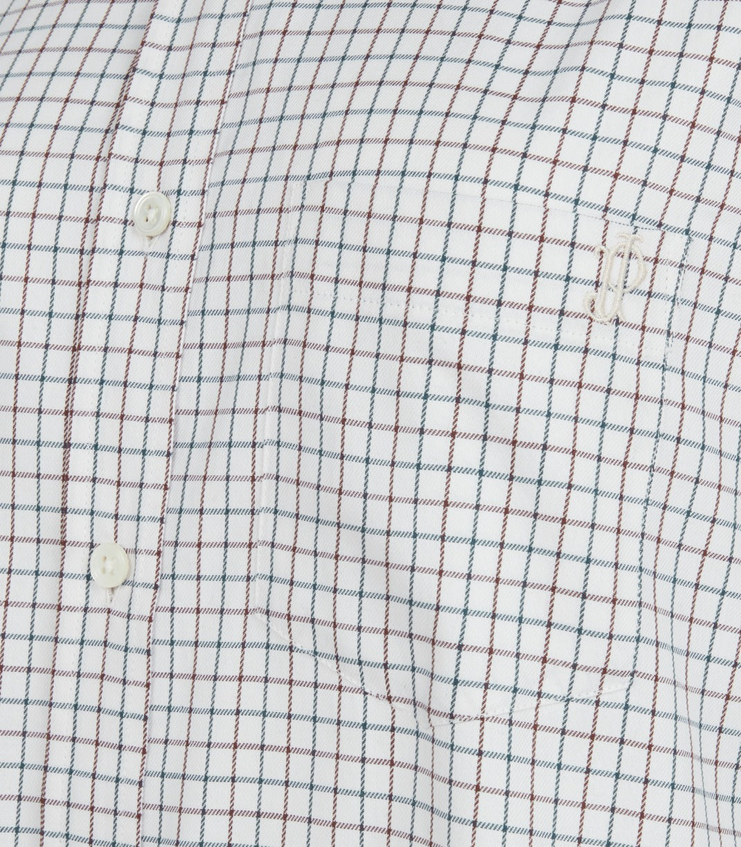 Women's Tattersall Shooting Shirt in Canvas Blue