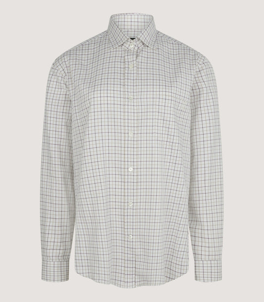 Women's Tattersall Shooting Shirt in Camel