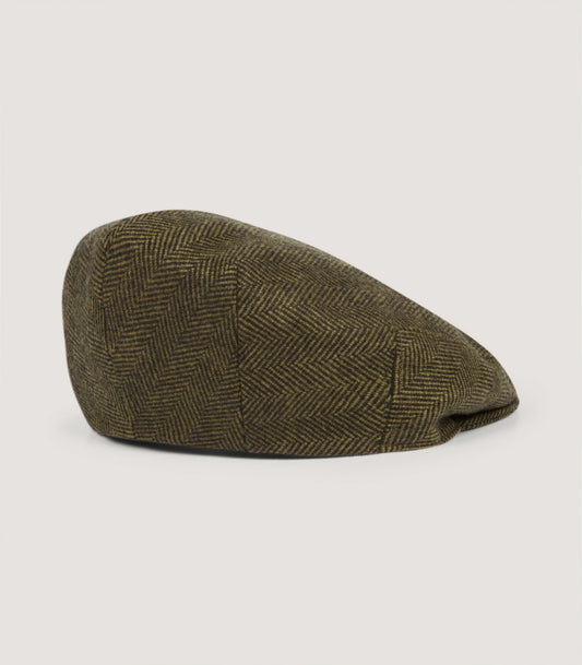 Litton Cashmere Tweed Short Peak Cap in Dinmore