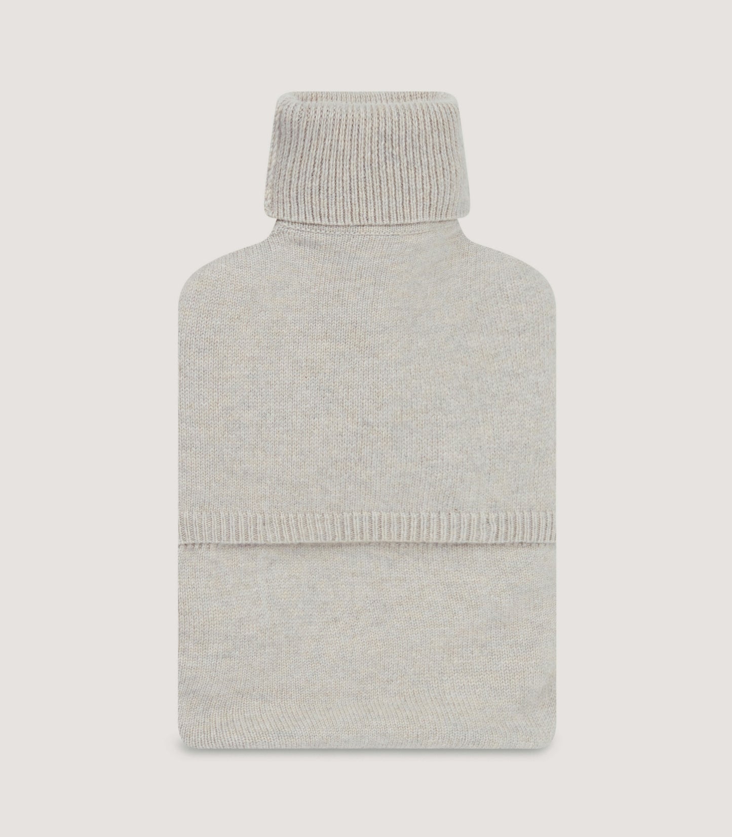 Cable Knit Hot Water Bottle in Stone