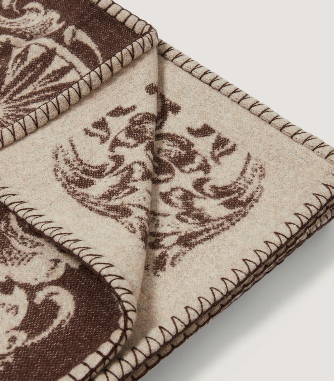 Rose and Scroll Landscape Blanket