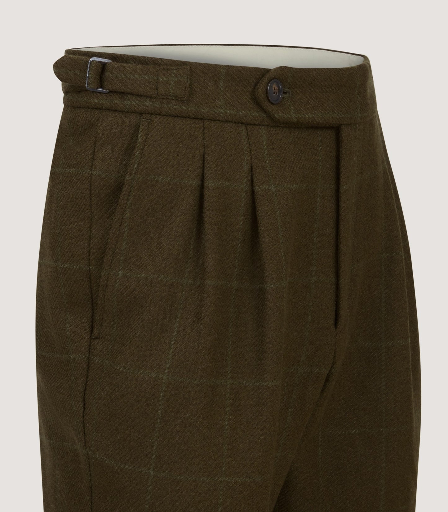 Men's Tweed Shooting Two Pleat Breek With Storm Cuff in Zetland