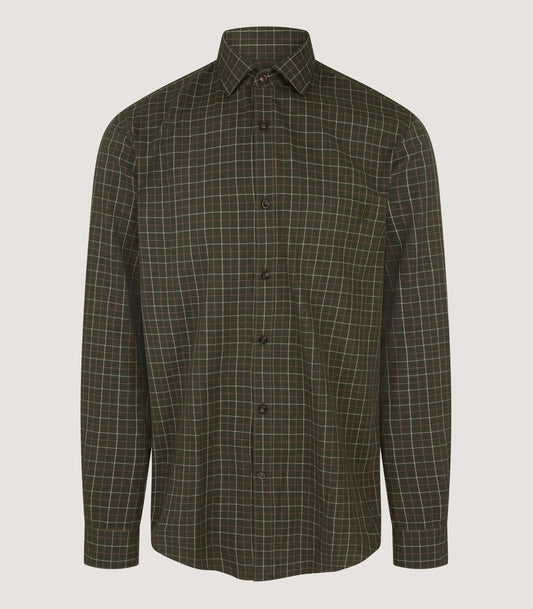 Men's Shooting Tattersall Shirt in Loden