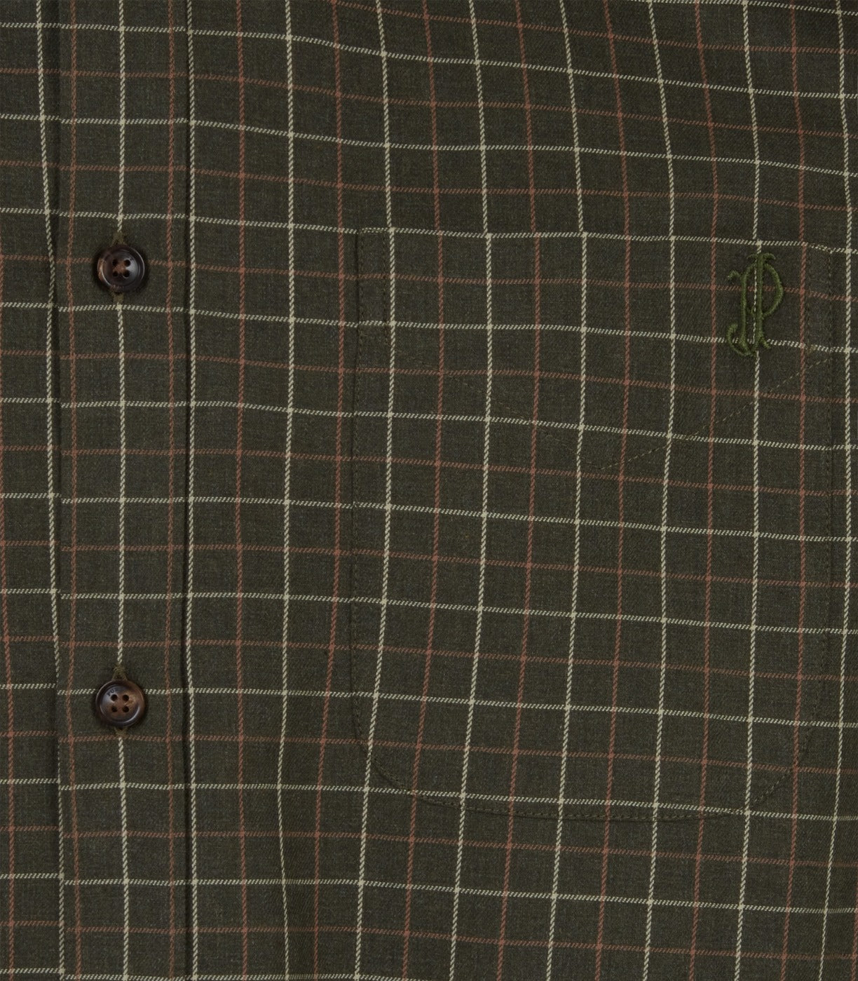 Men's Shooting Tattersall Shirt in Loden